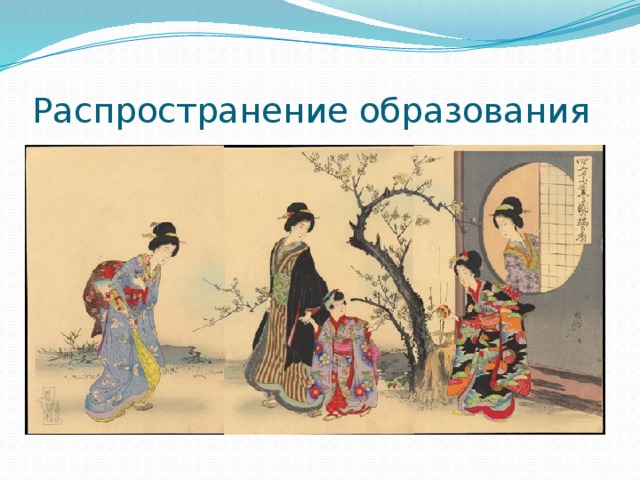 Распространение образования 