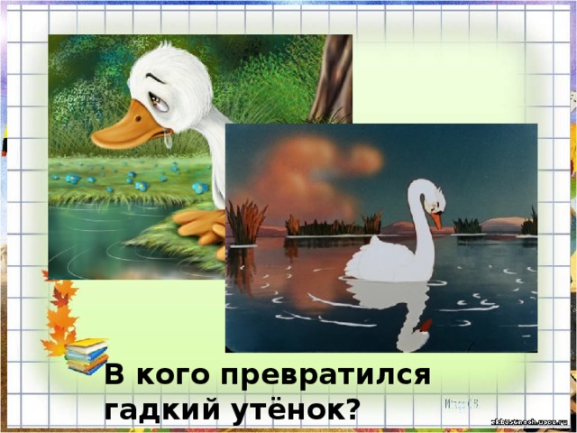 В кого превратился гадкий утёнок? 