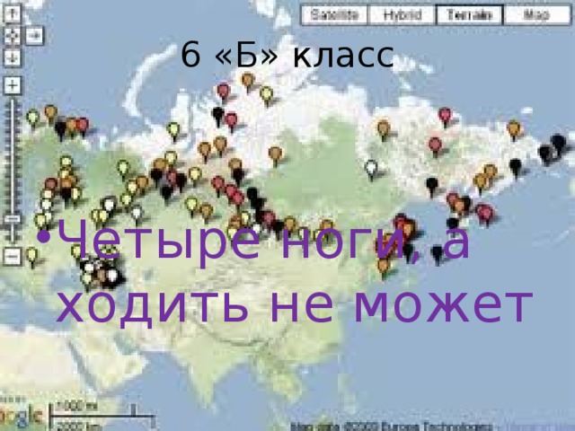 6 «Б» класс Четыре ноги, а ходить не может 