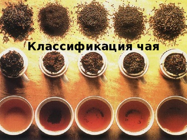 Классификация чая 
