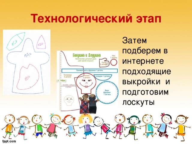Технологический этап Затем подберем в интернете подходящие выкройки и подготовим лоскуты  