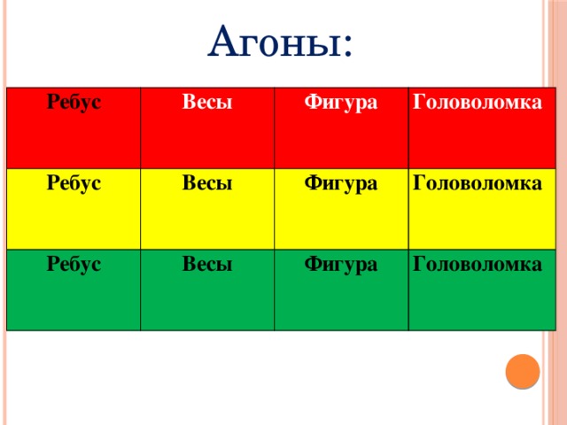 Агоны: Ребус Весы Ребус Фигура Весы Ребус Головоломка Фигура Весы Головоломка Фигура Головоломка