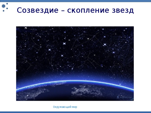 Созвездие – скопление звезд Окружающий мир 