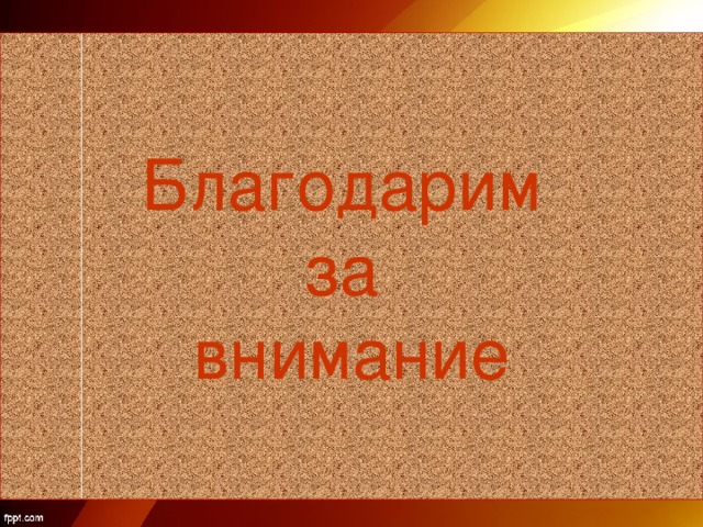 Благодарим  за  внимание  