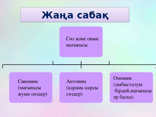 Жаңа сабақ 