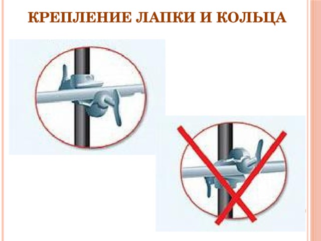 Крепление лапки и кольца 