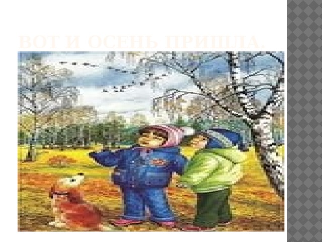 Вот и осень пришла. 