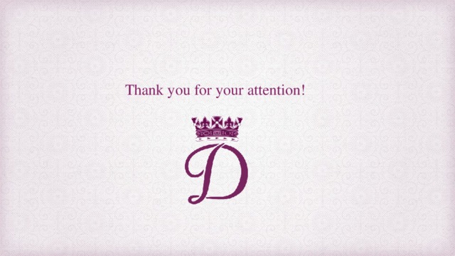 Thank you for your attention! 