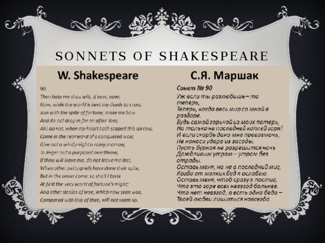 Sonnets OF sHAKESPEARE 