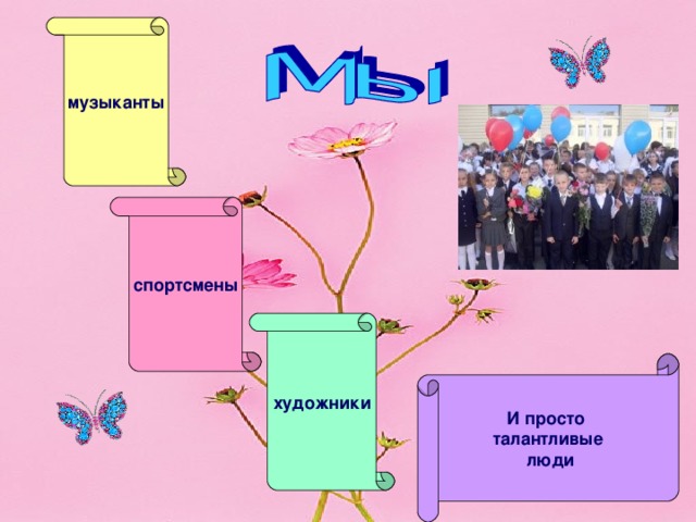 музыканты художники спортсмены И просто талантливые  люди  