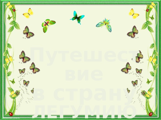 Путешествие  в страну ЛЕГУМИЮ 