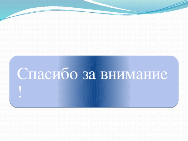 Спасибо за внимание ! 