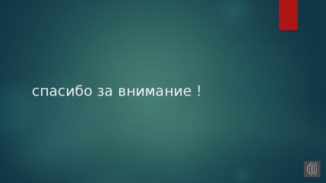      спасибо за внимание ! 