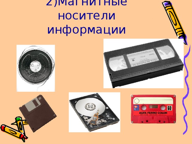 2)Магнитные носители информации 