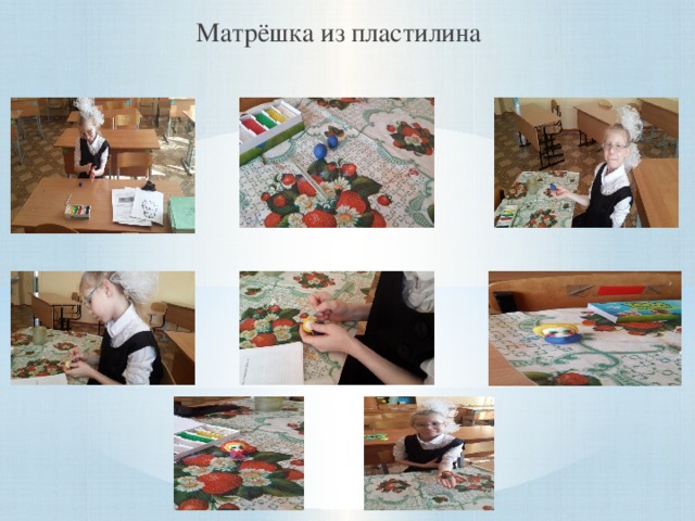 Матрёшка из пластилина