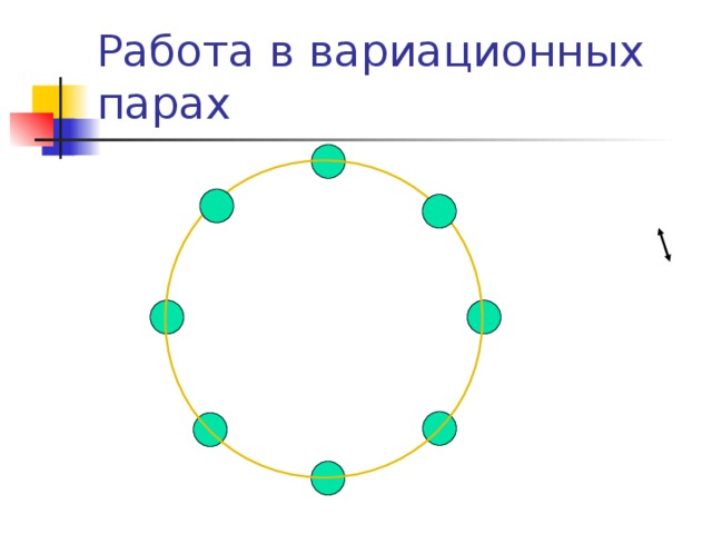 Работа в вариационных парах 