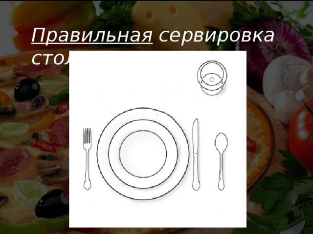 Правильная сервировка стола 