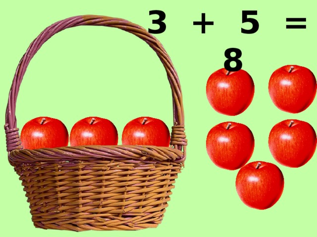3 + 5 = 8 