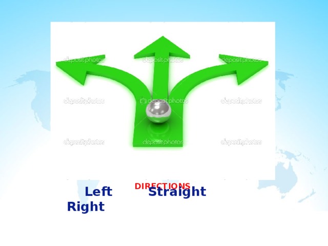 DIRECTIONS  Left Straight Right 
