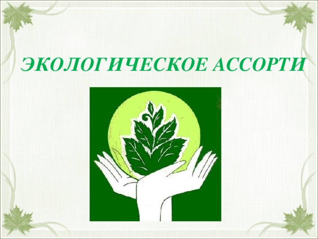 ЭКОЛОГИЧЕСКОЕ АССОРТИ 