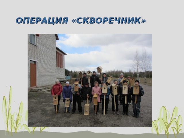 ОПЕРАЦИЯ «СКВОРЕЧНИК» 