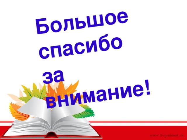 Большое спасибо за внимание! 