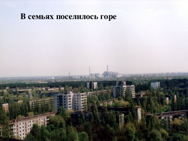 В семьях поселилось горе  