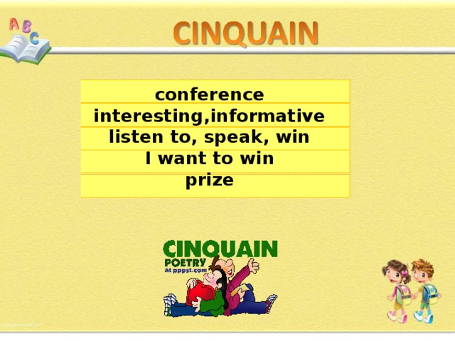 conference interesting,informative listen to, speak, win I want to win prize  