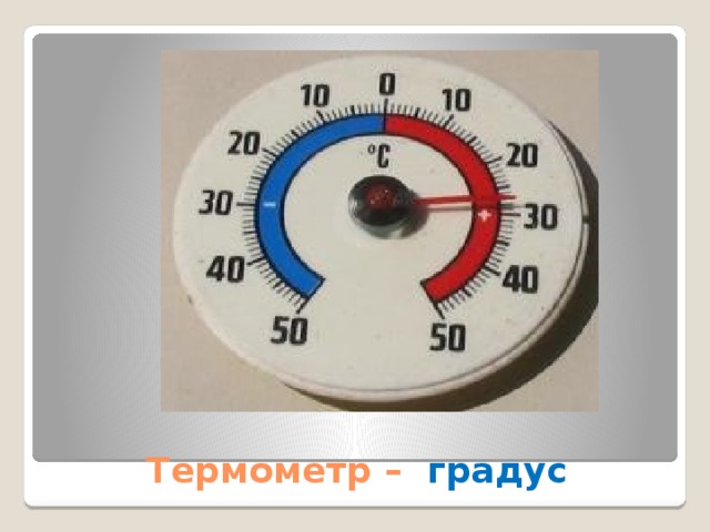 Термометр – градус 