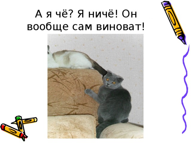 А я чё? Я ничё! Он вообще сам виноват! 