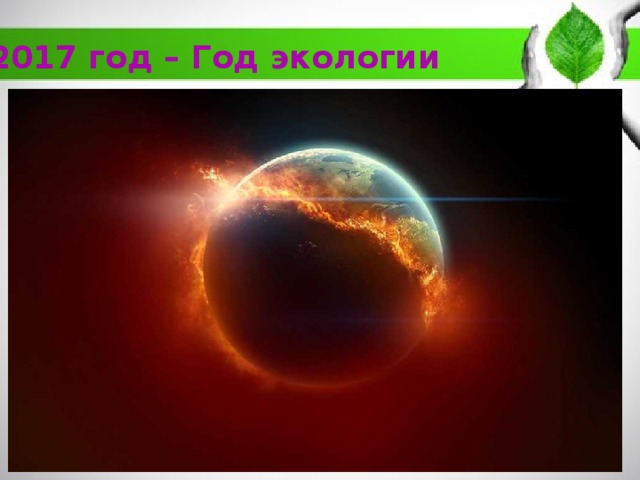 2017 год – Год экологии 