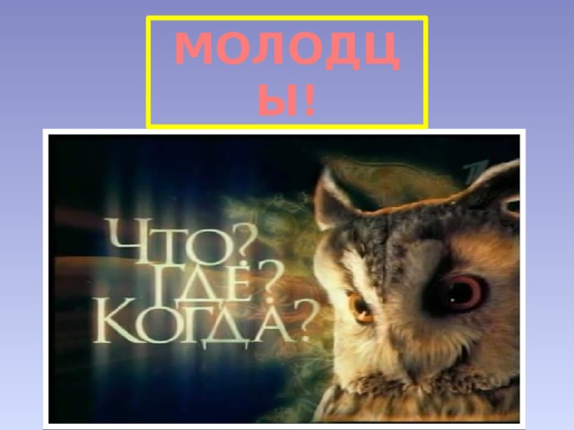 МОЛОДЦЫ! 