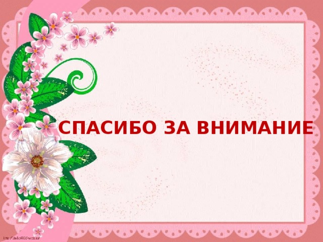 СПАСИБО ЗА ВНИМАНИЕ  