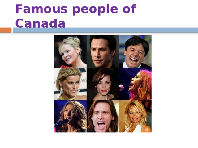 Famous people of Canada 