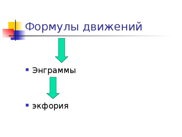 Энграммы   экфория 