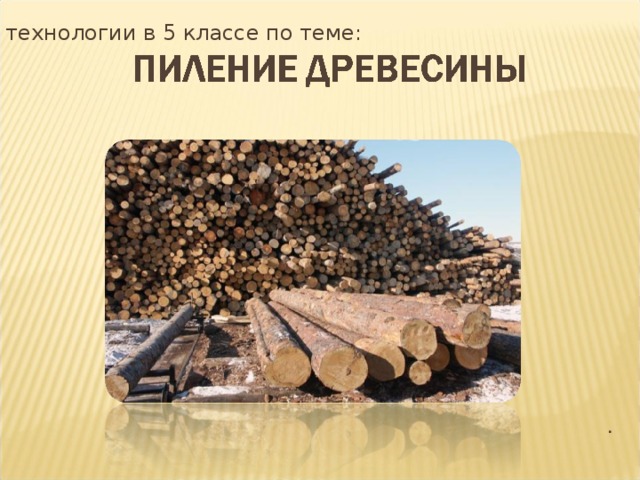 Урок технологии в 5 классе по теме: . 