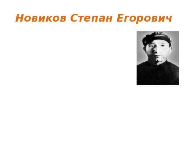 Новиков Степан Егорович 
