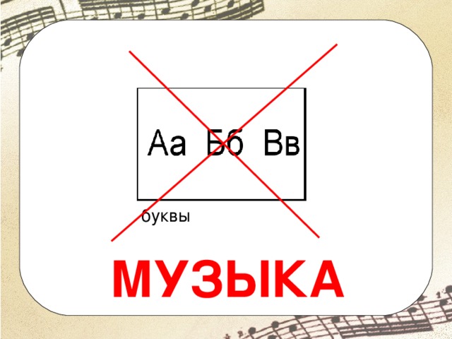буквы МУЗЫКА 