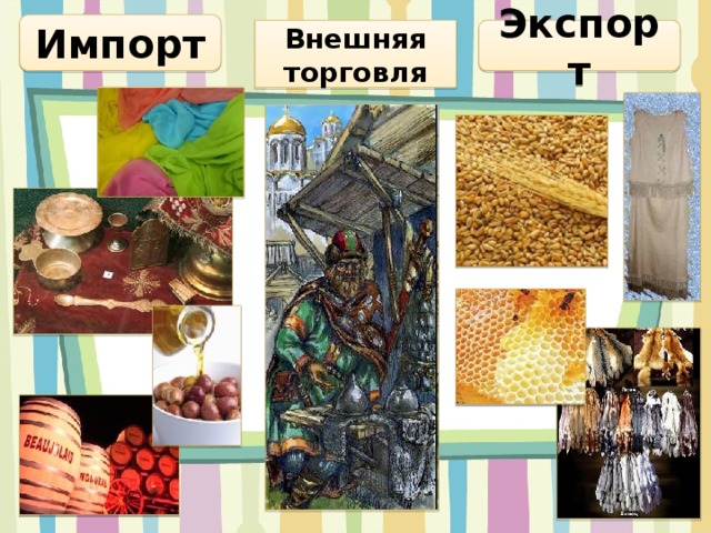 Импорт Внешняя торговля Экспорт 