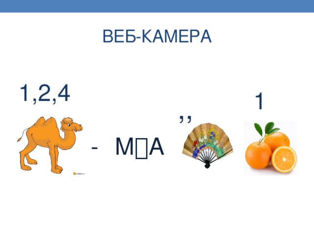 ВЕБ-КАМЕРА 1,2,4 1 ,, - М  А 