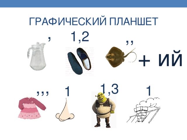 ГРАФИЧЕСКИЙ ПЛАНШЕТ , ,, 1,2 + ий ,,, 1,3 1 1 