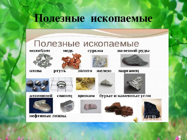 Полезные ископаемые 