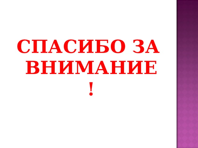 СПАСИБО ЗА ВНИМАНИЕ ! 