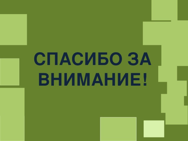 СПАСИБО ЗА ВНИМАНИЕ! 