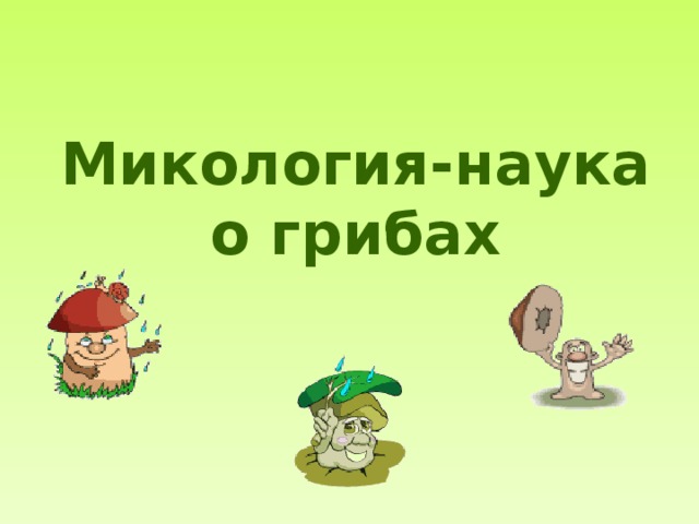 Микология-наука о грибах 