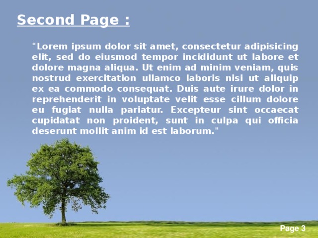 Second Page : 