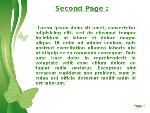 Second Page : 