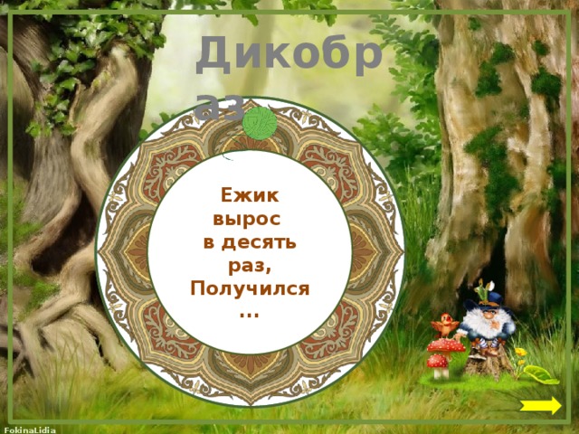Дикобраз  Ежик вырос в десять раз, Получился ... 