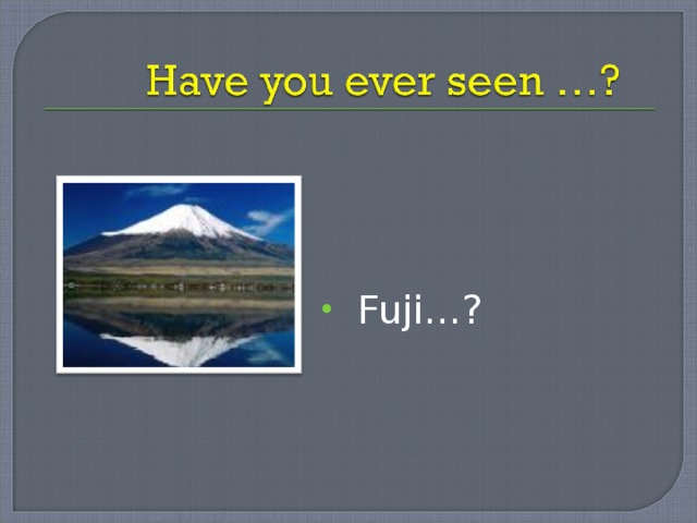  Fuji…? 