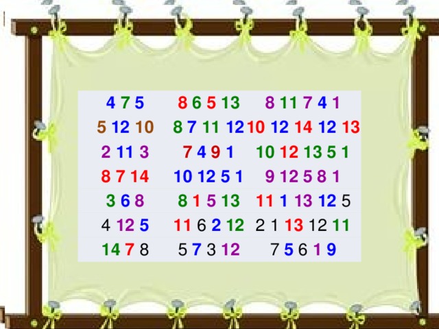 4 7 5 8 6 5 13 5 12 10 8 11 7 4 1 8 7 11 12 2 11 3 7 4 9 1 8 7 14 10 12 14 12 13 10 12 13 5 1 10 12 5 1 3  6  8 8 1 5 13 9 12 5 8 1 4 12  5 11  1  13  12 5 11 6 2  12 14  7 8 5 7 3  12 2 1 13 12 11 7 5 6 1  9 